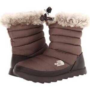 The North Face Nuptse Faux Fur IV Boots Thermoball Micro Baffle Booties Sz 6